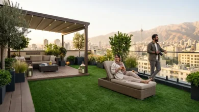 تزئین چمن مصنوعی