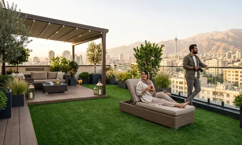 تزئین چمن مصنوعی