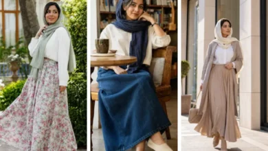 دامن بلند زنانه را با چه مانتو و شومیزی ست کنیم
